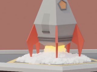 Low Poly Rocket Launch